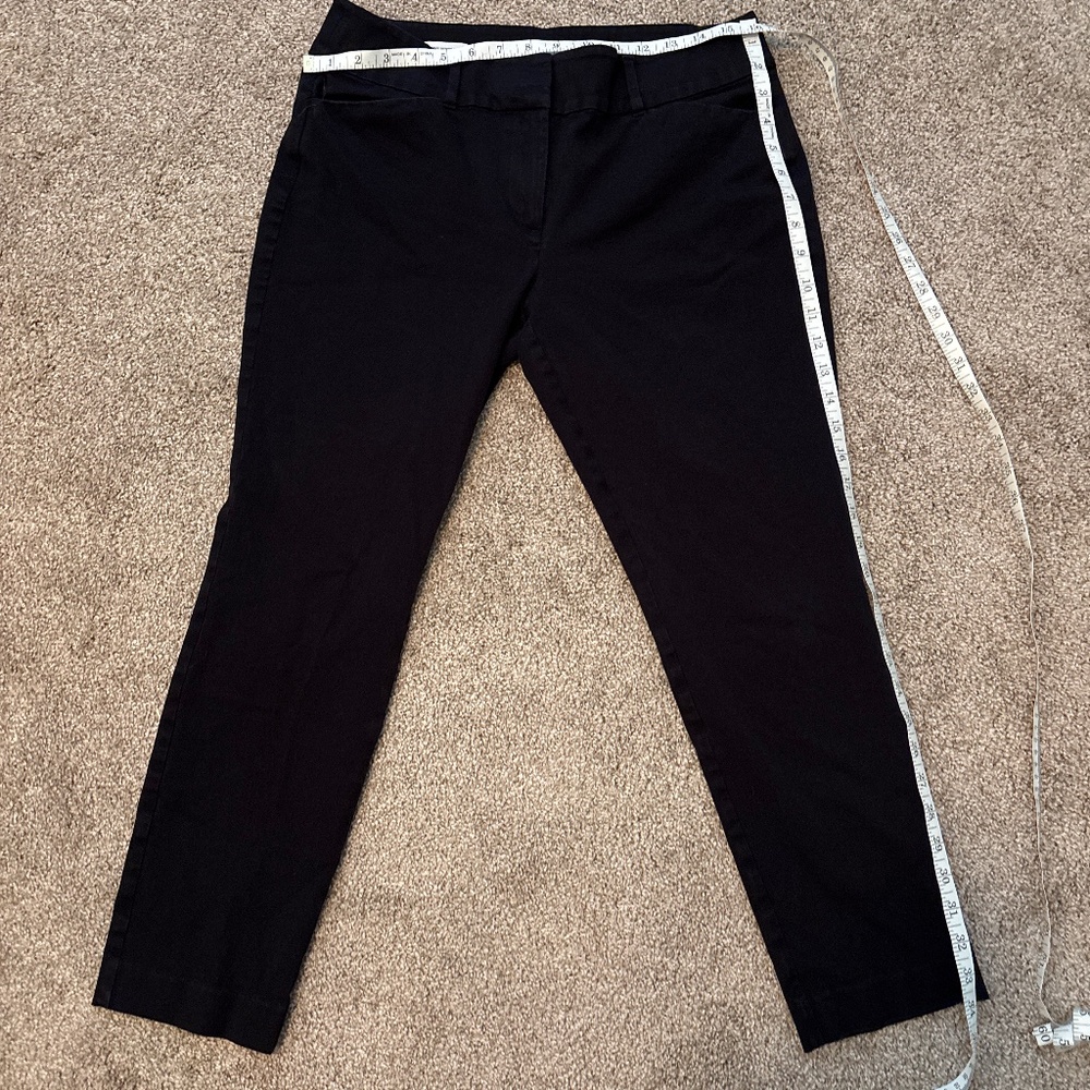 Loft outlet Black curvy skinny ankle pant